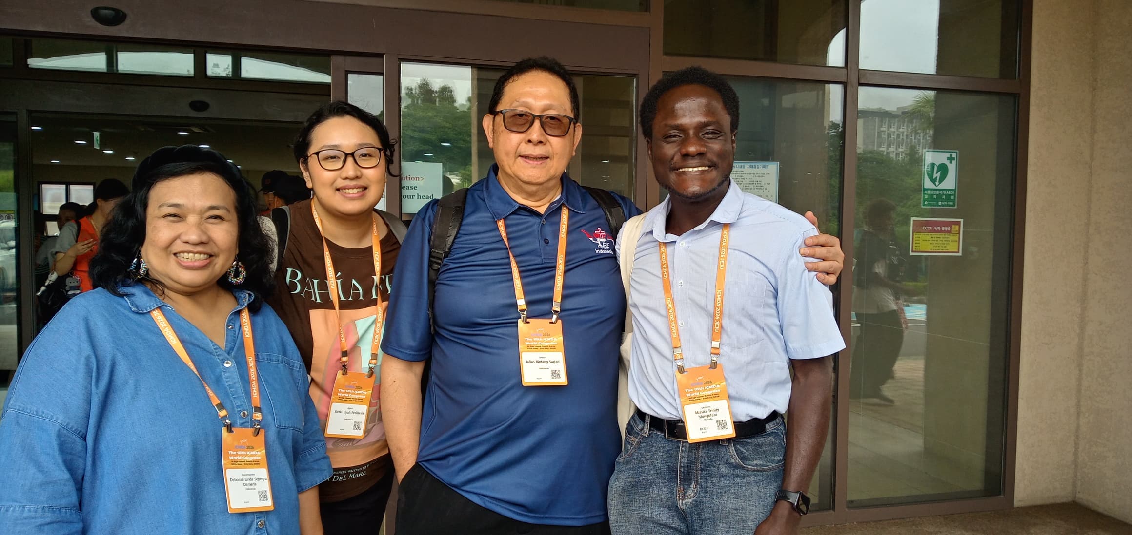 King Ceasor University student Abasira Trinity Mungufeni at the 2026 ICMDA World Congress in Jeju, South Korea