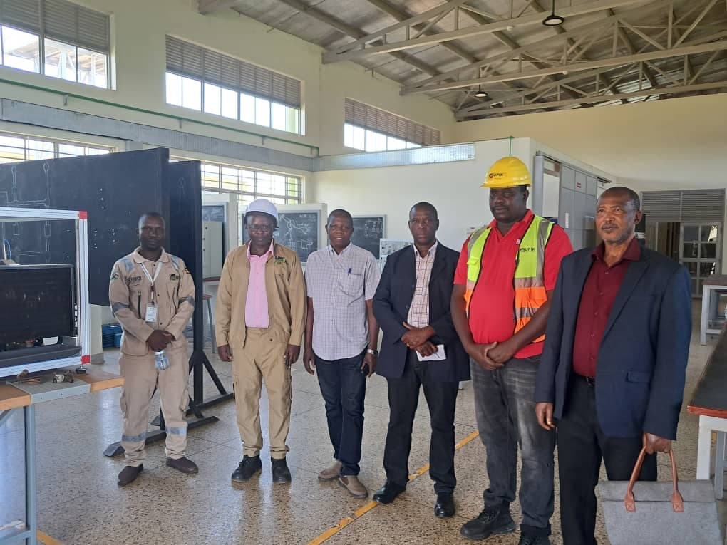 King Ceasor University delegation during a field tour of the Uganda Petroleum Institute Kigumba