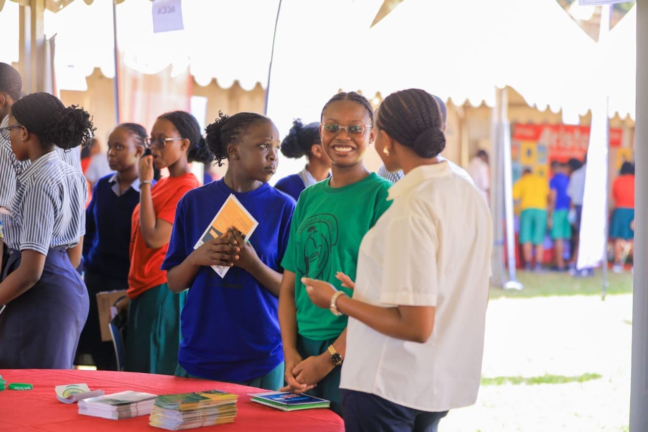 King Ceasor University representatives at Greenhill Academy Careers Day